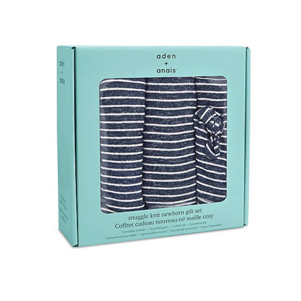 NWT aden+anais snuggle knit newborn gift set